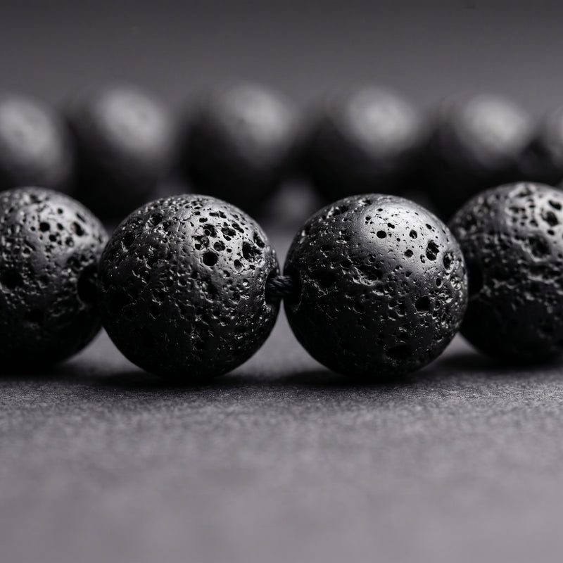 Black Lava Stone Bracelet
