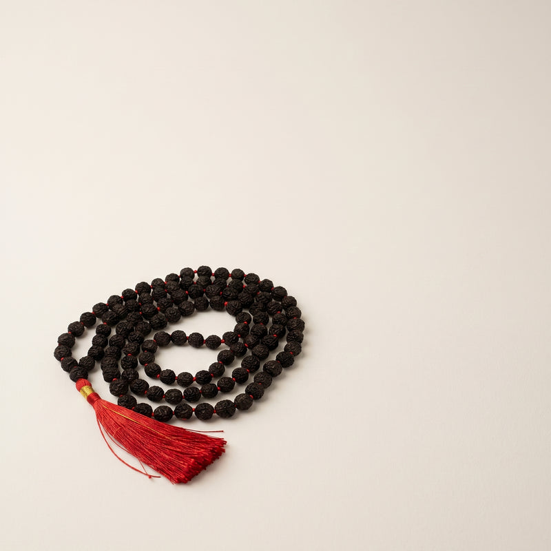 Natural Black Rudraksha Mala