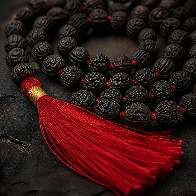 Natural Black Rudraksha Mala