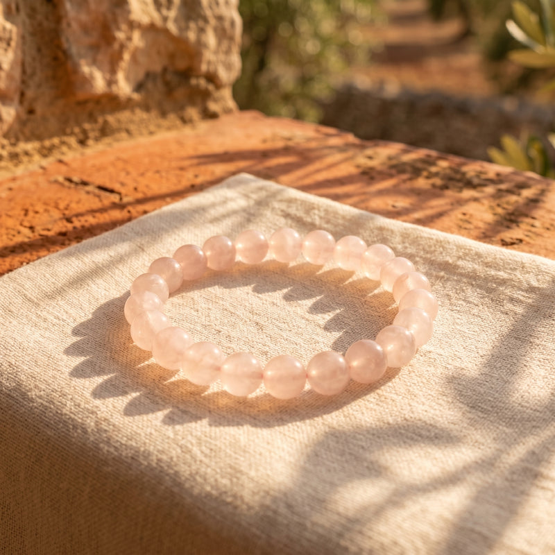 Rose Quartz Gemstone Bracelet