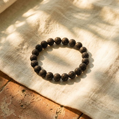Black Lava Stone Bracelet