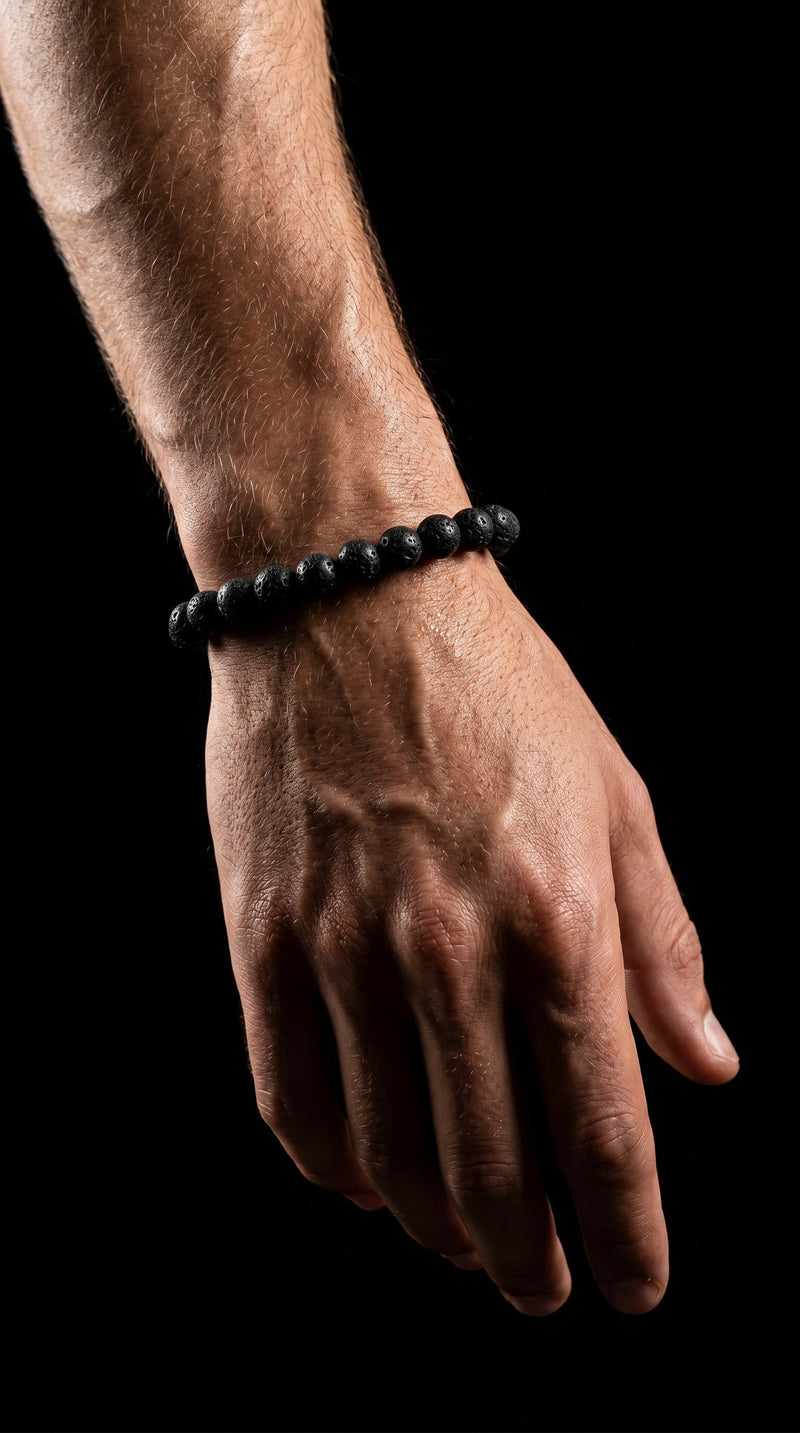 Black Lava Stone Bracelet